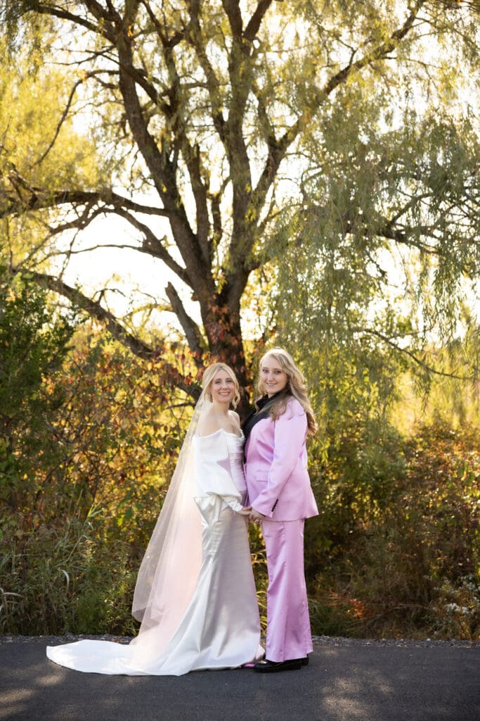 wedding portrait at Wild Flower Farms in Gardiner NY