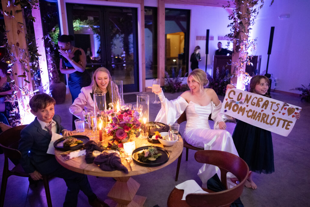 wedding reception at wild flower farms in gardiner, ny