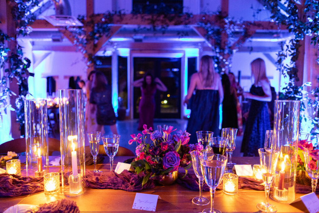 wedding reception at wild flower farms in gardiner, ny
