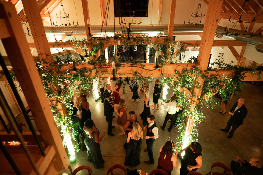 wedding reception at wild flower farms in gardiner, ny