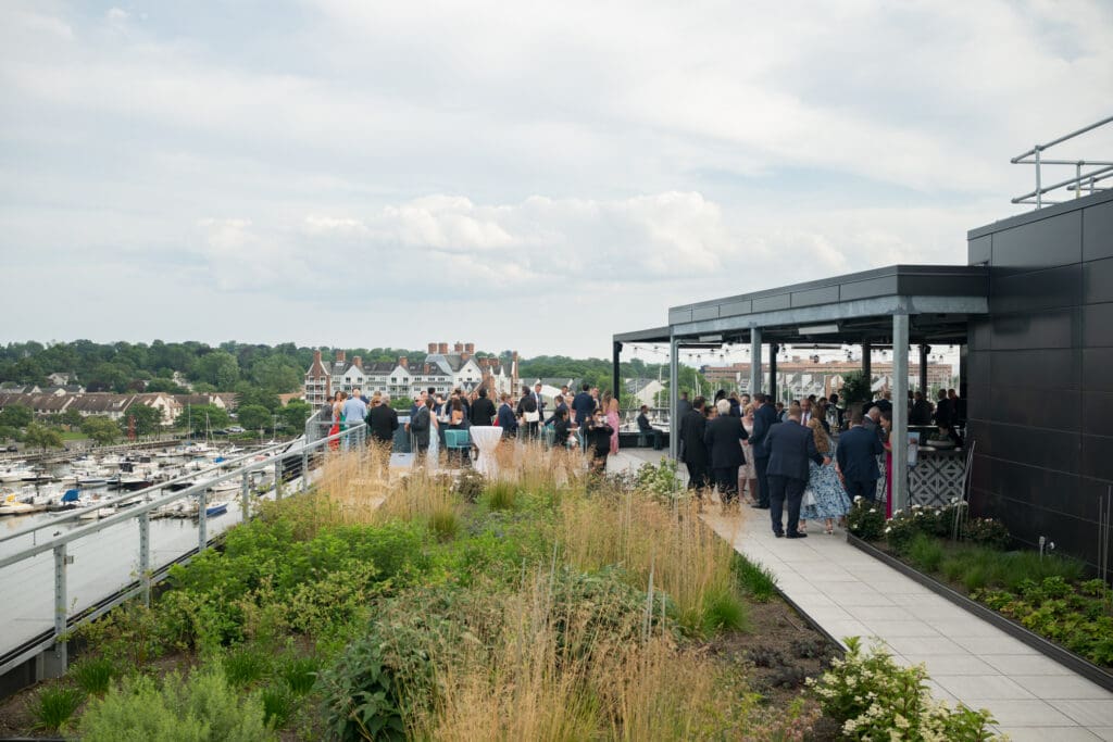 cocktail hour The Village roof top stamford ct
