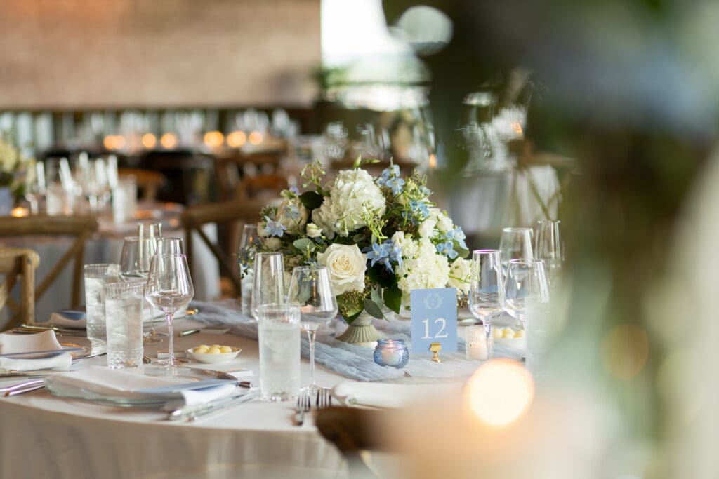 wedding recdeption flowers at the village stamford ct