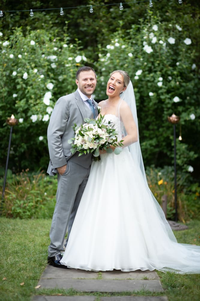 happy wedding portrait